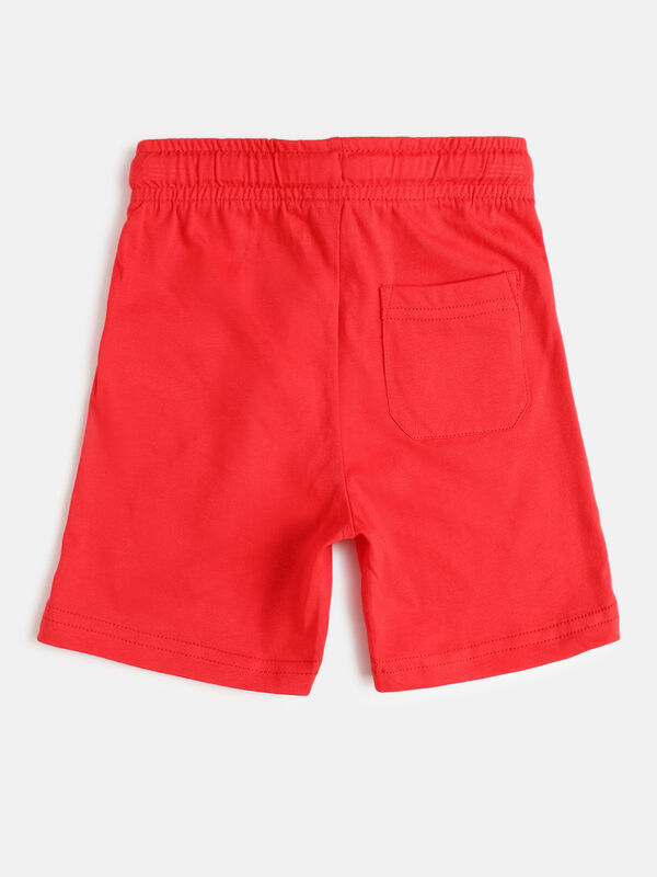 Boys White Knitted T-shirt with Short Pants image number null